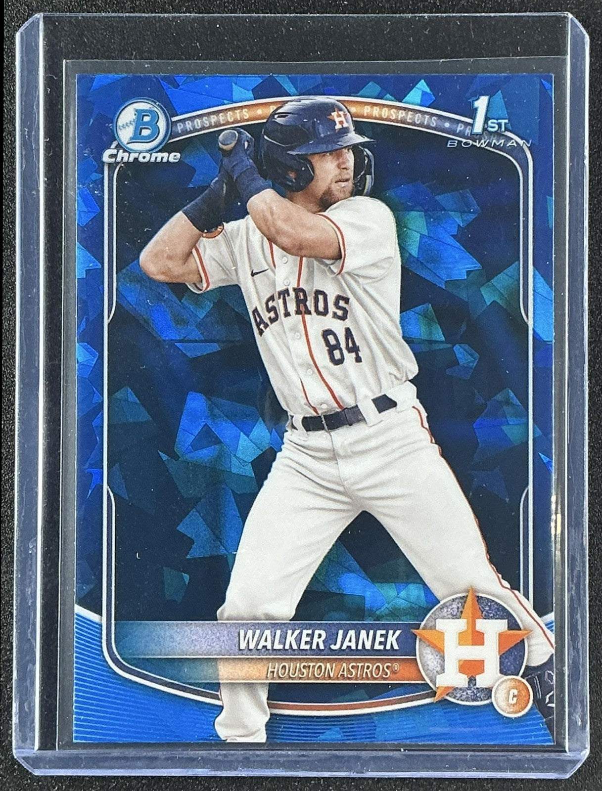WALKER JANEK 2025 BOWMAN SAPPHIRE #BCP-15 CHROME 1ST PROSPECT ASTROS