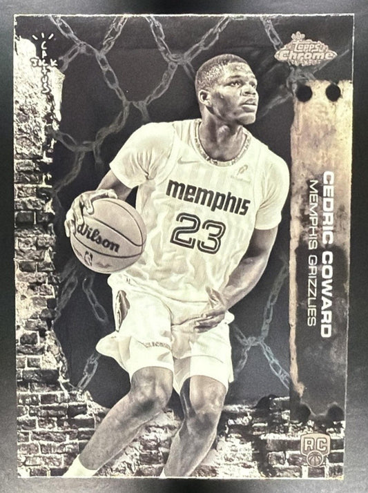 CEDRIC COWARD 2025-26 TOPPS CHROME X CACTUS JACK #71 RC GRIZZLIES