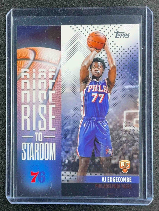 VJ EDGECOMBE 2025-26 TOPPS #RTS-3 RISE TO STARDOM RC 76ERS