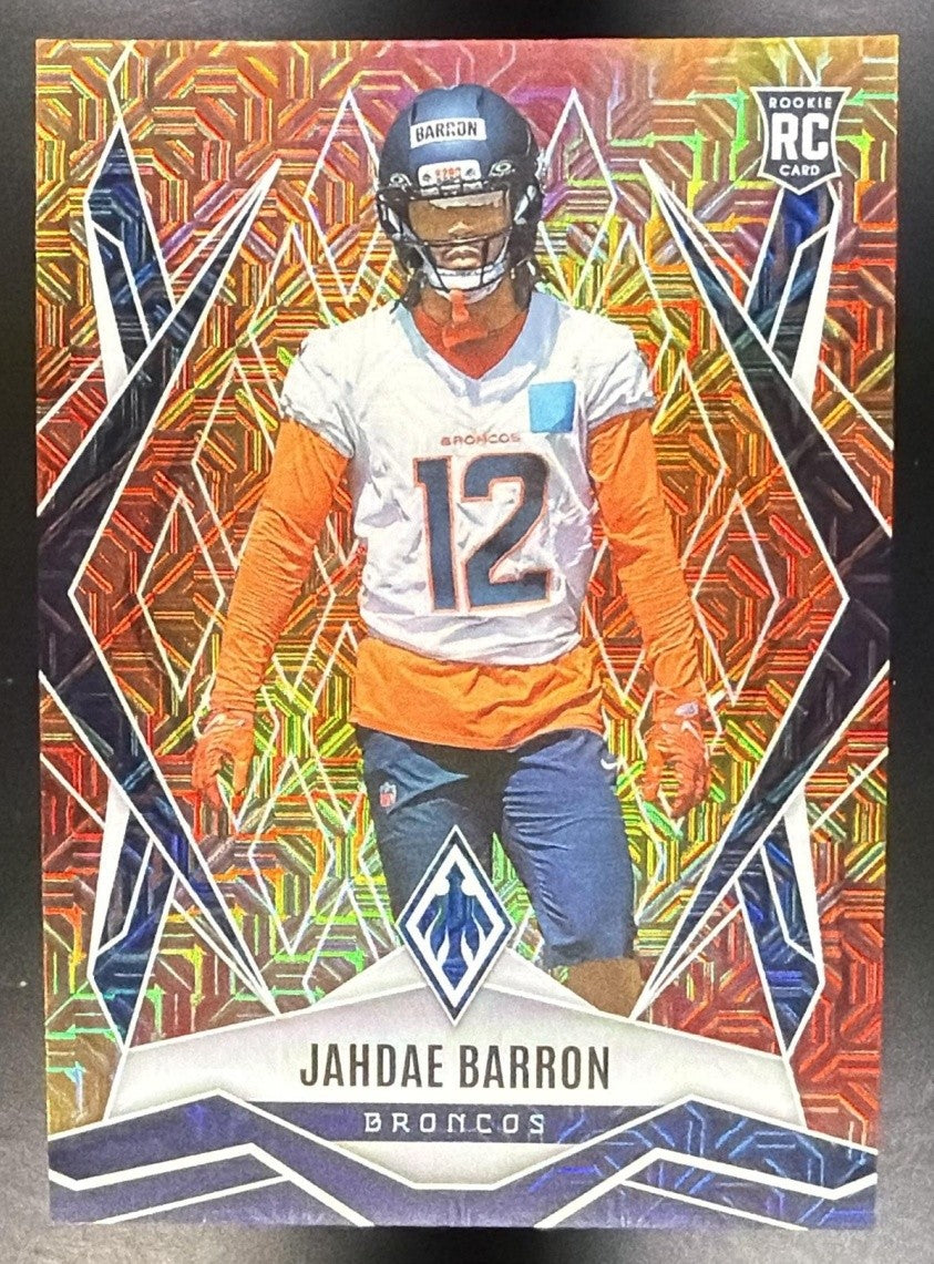 2025 Panini Phoenix Factory Set Jahdae Barron #239 Rookies Fireburst /350 RC