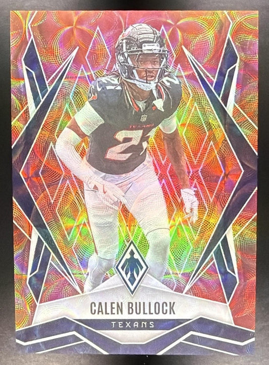 CALEN BULLOCK 2025 PANINI PHOENIX FACTORY SET #114 FIREBURST /350 TEXANS
