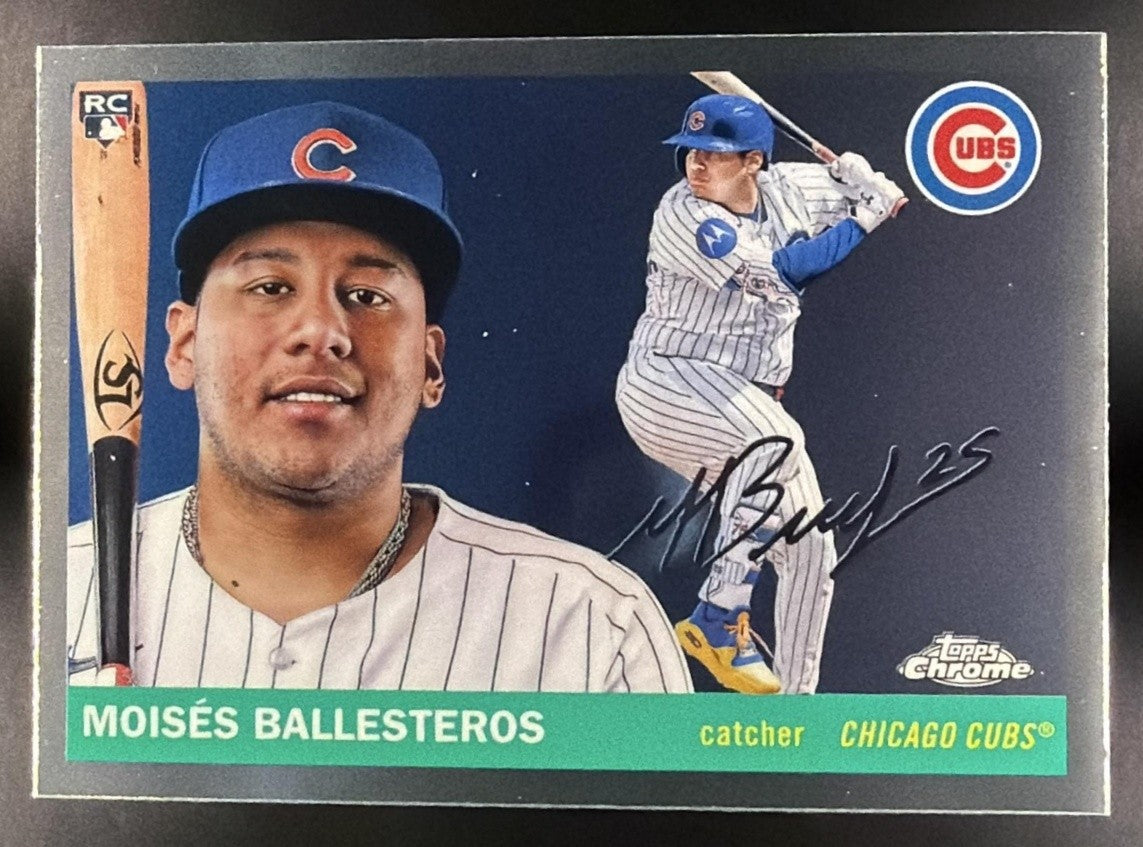 MOISES BALLESTEROS 2025 TOPPS CHROME PLATINUM ANNIVERSARY #216 RC CUBS