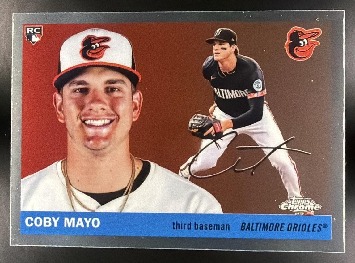 COBY MAYO 2025 TOPPS CHROME PLATINUM ANNIVERSARY #219 RC ORIOLES