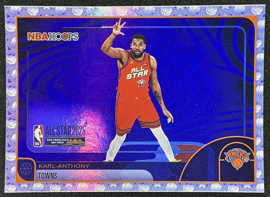 KARL-ANTHONY TOWNS 2025-26 TOPPS HOOPS #292 RAINBOW FOIL ALL-STAR KNICKS
