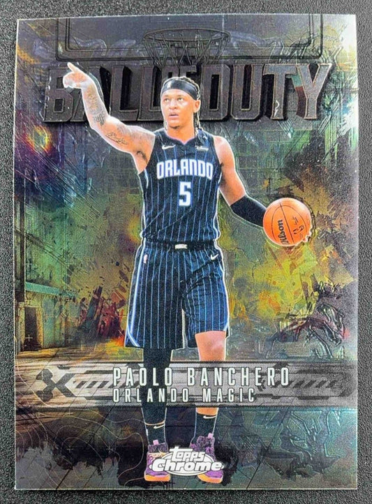 PAOLO BANCHERO 2025-26 TOPPS CHROME #BD-14 BALL OF DUTY MAGIC