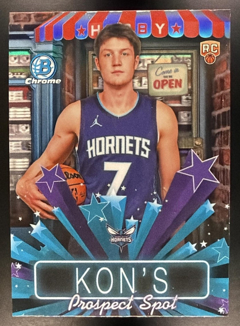 KON KNUEPPEL 2025-26 BOWMAN #HS-7 CHROME HOBBY STARS RC HORNETS