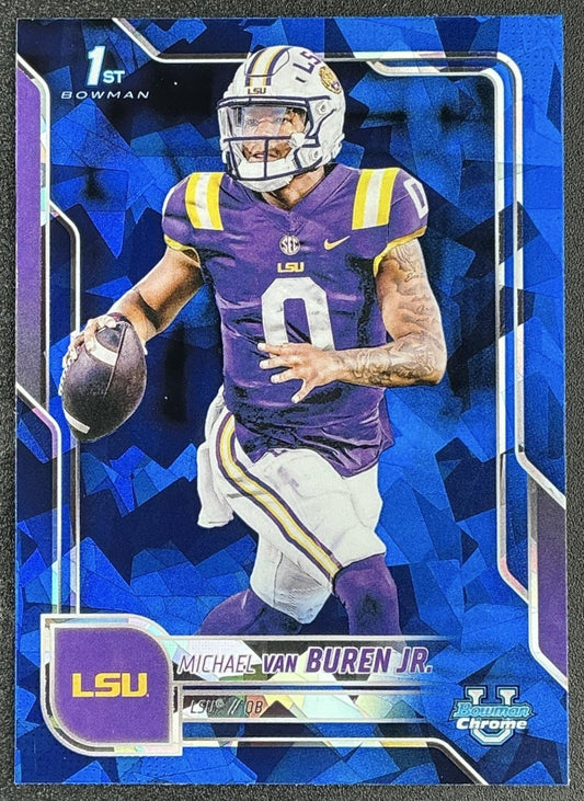 2025 Bowman Chrome University Sapphire Michael Van Buren Jr. #53 1st Prospect
