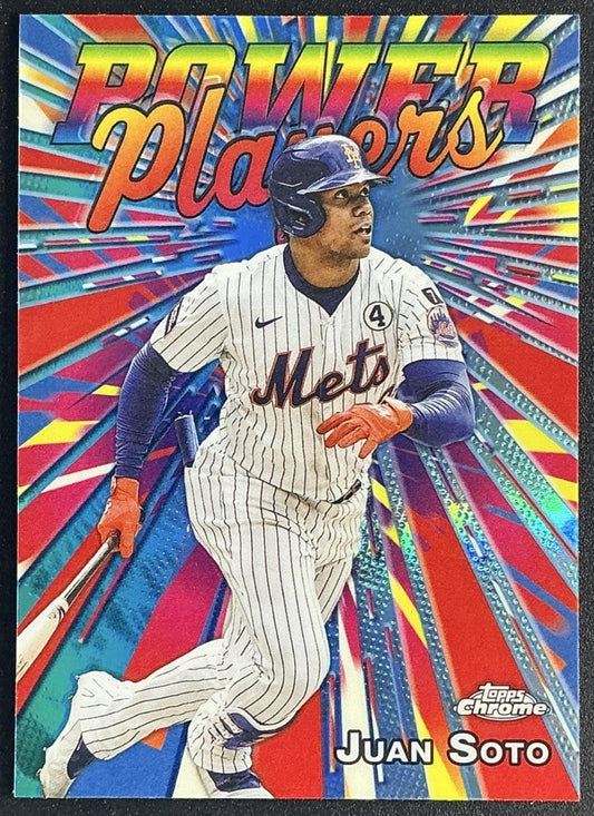 JUAN SOTO 2025 TOPPS CHROME UPDATE #PP-35 POWER PLAYERS METS