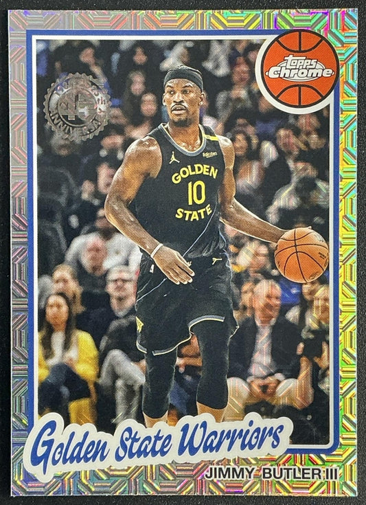 JIMMY BUTLER III 2025-26 TOPPS #TC-JBU 1980-81 CHROME MOJO REFRACTOR WARRIORS