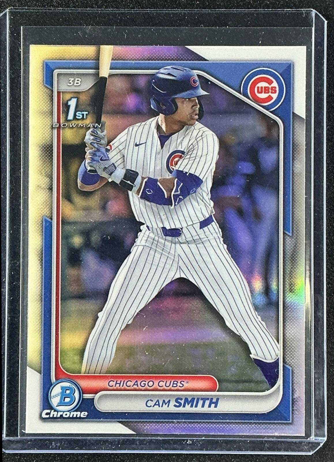 CAM SMITH 2024 BOWMAN DRAFT #BDC-67 CHROME REFRACTOR 1ST PROSPECT CUBS