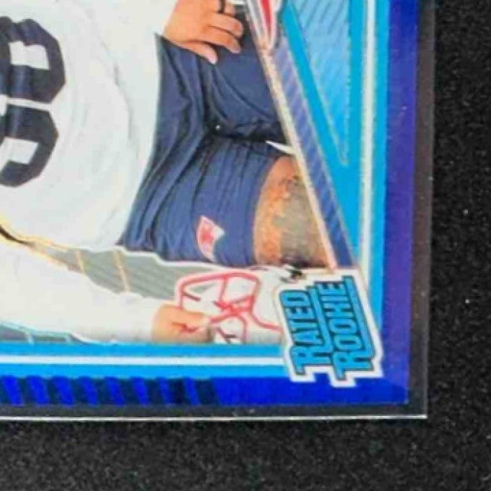 2025 Panini Donruss Optic Andres Borregales #287 Rated Rookie Blue Hyper Prizm
