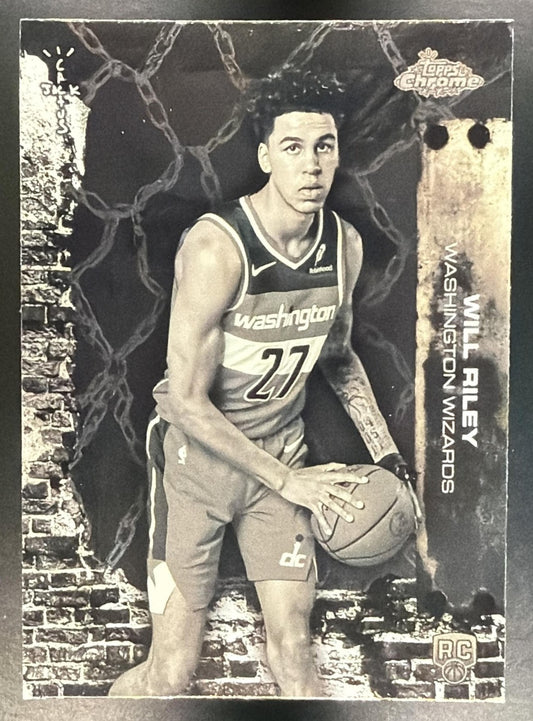 WILL RILEY 2025-26 TOPPS CHROME X CACTUS JACK #81 RC WIZARDS