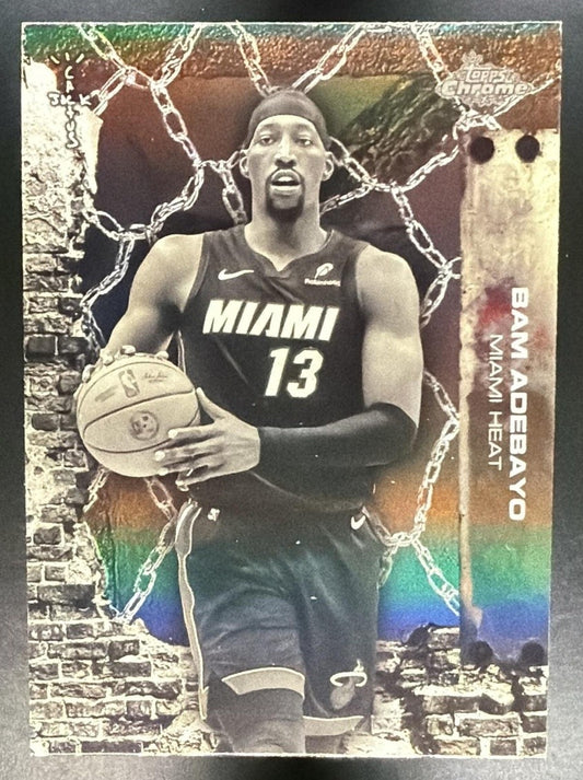 BAM ADEBAYO 2025-26 TOPPS CHROME X CACTUS JACK #24 REFRACTOR HEAT