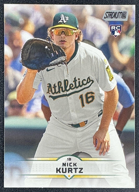 NICK KURTZ 2025 TOPPS STADIUM CLUB #9 RC ATHLETICS