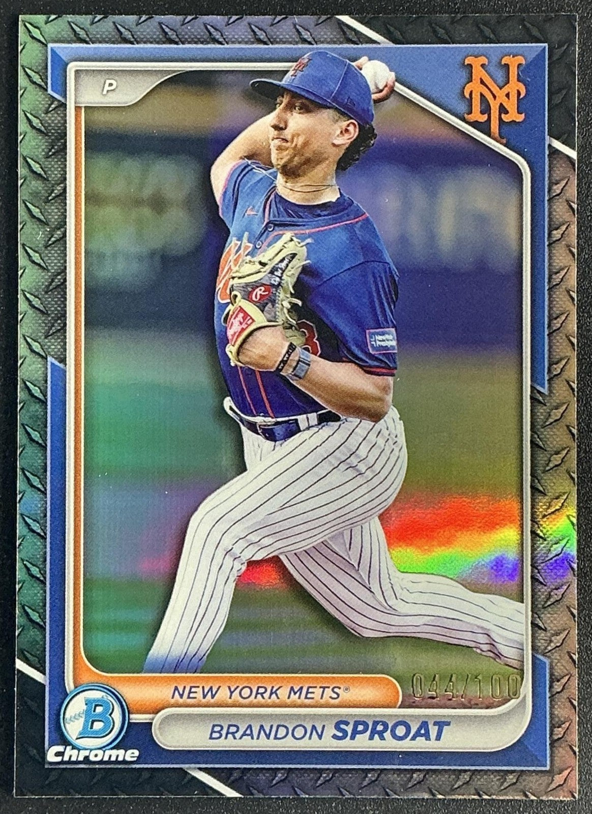 2024 Bowman Draft Brandon Sproat #BDC-90 Chrome Steel Metal Refractor /100