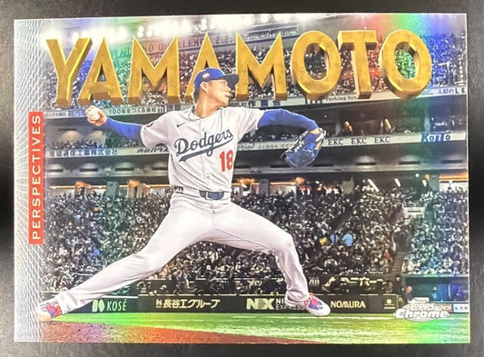 YOSHINOBU YAMAMOTO 2026 TOPPS CHROME #P-4 PERSPECTIVES DODGERS