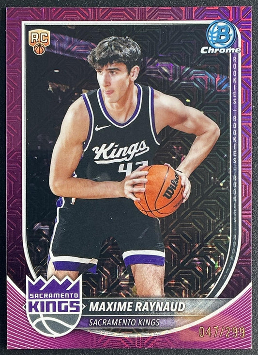 2025 Bowman Maxime Raynaud #BCV-43 Chrome Fuchsia Mojo Refractor /299 RC
