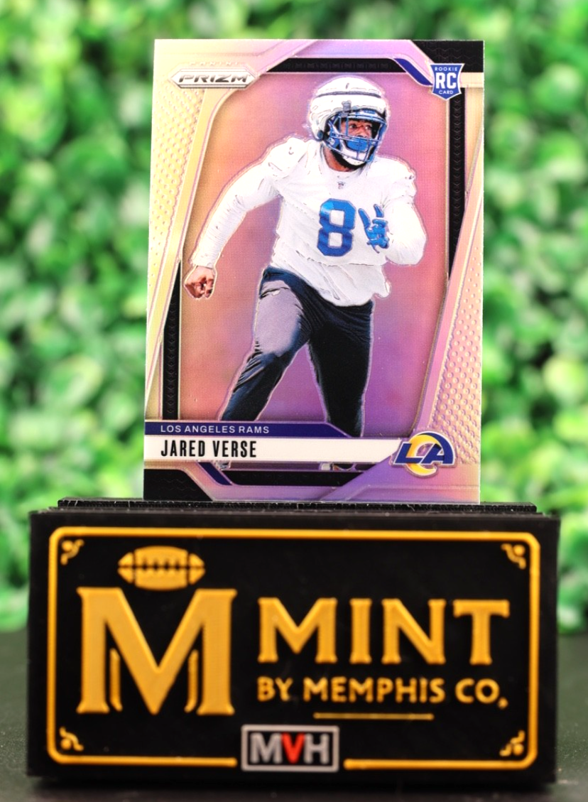 JARED VERSE 2024 PANINI PRIZM #341 SILVER PRIZM (RC) ROOKIE CARD RAMS