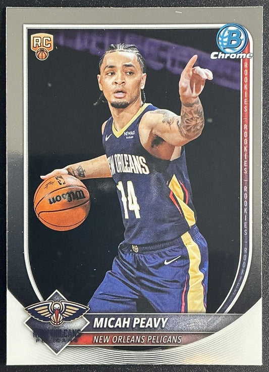 MICAH PEAVY 2025-26 BOWMAN #BCV-41 CHROME RC PELICANS