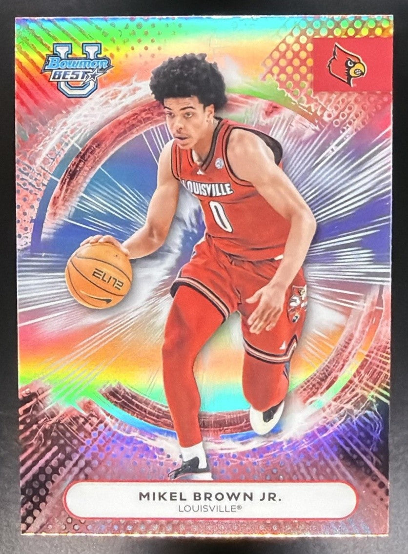 MIKEL BROWN JR. 2025-26 BOWMAN BEST UNIVERSITY #20 REFRACTOR CARDINALS