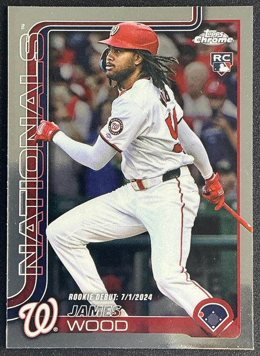 JAMES WOOD 2025 TOPPS CHROME UPDATE #USC95 RC NATIONALS