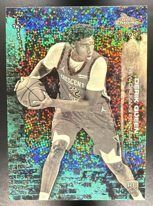 2025 Topps Chrome x Cactus Jack Derik Queen #73 Teal Speckle Refractor /299 RC