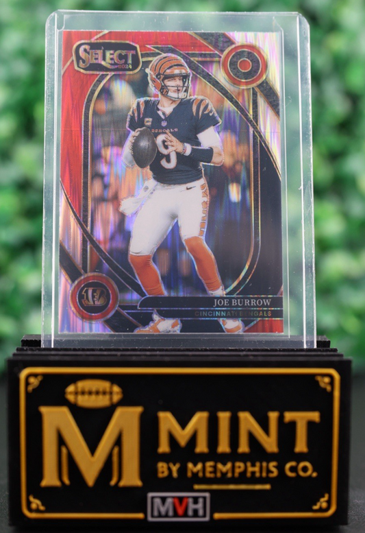 JOE BURROW 2024 SELECT CLUB LEVEL #230 BLACK AND RED SHOCK PRIZM BENGALS