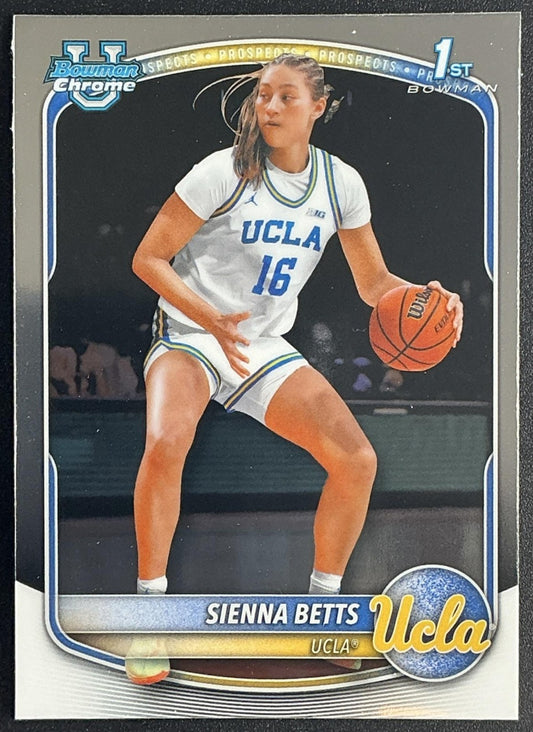 SIENNA BETTS 2025-26 BOWMAN #BCP-13 CHROME 1ST PROSPECT BRUINS