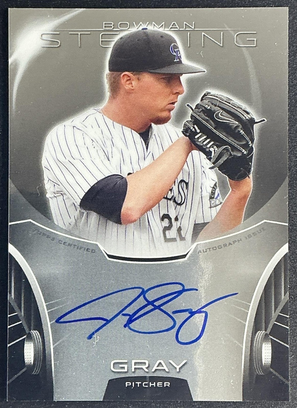 JONATHAN GRAY 2013 BOWMAN STERLING #BSAP-JG PROSPECT AUTO ROCKIES