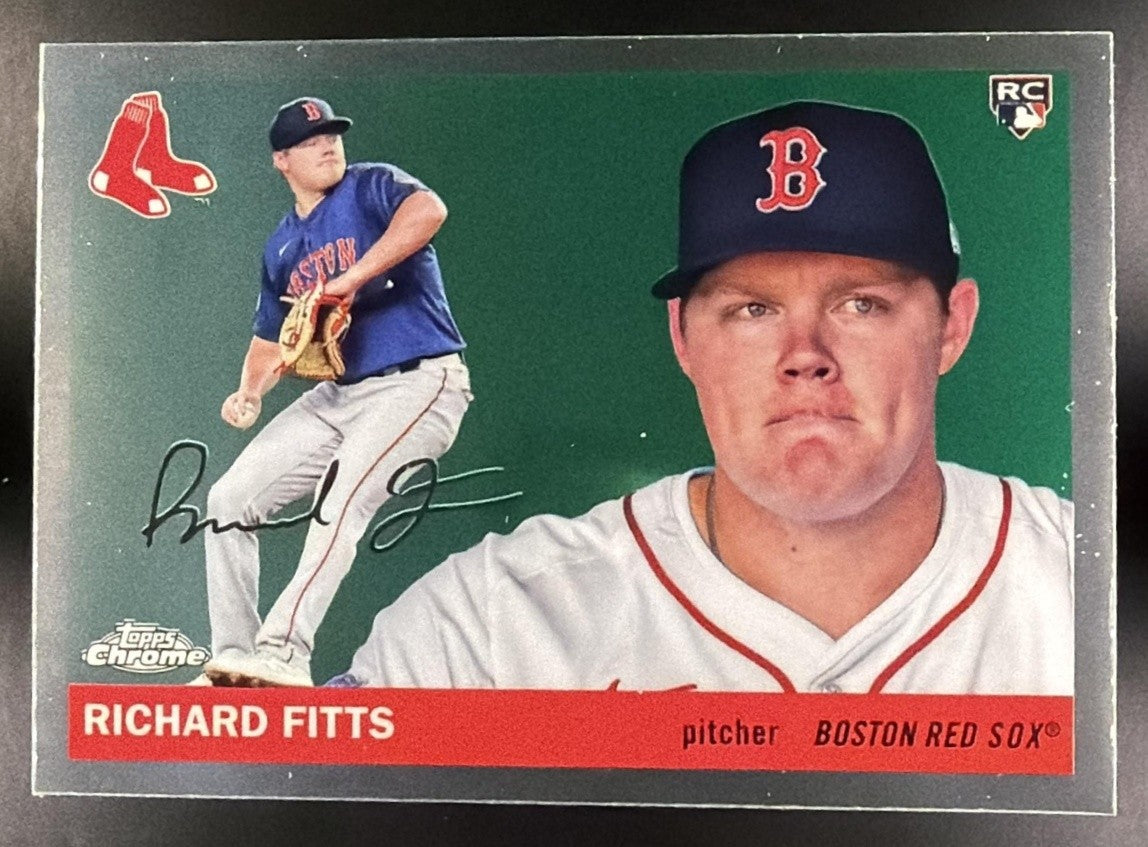 RICHARD FITTS 2025 TOPPS CHROME PLATINUM ANNIVERSARY #268 RC RED SOX