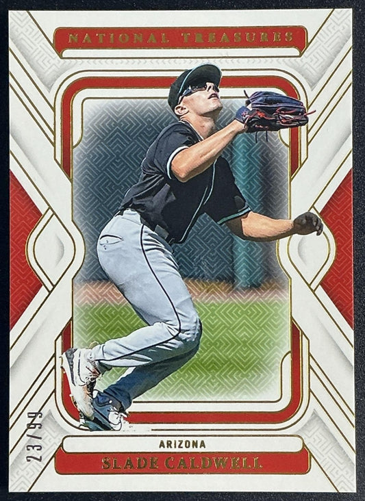 SLADE CALDWELL 2025 PANINI NATIONAL TREASURES #70 23/99 DIAMONDBACKS