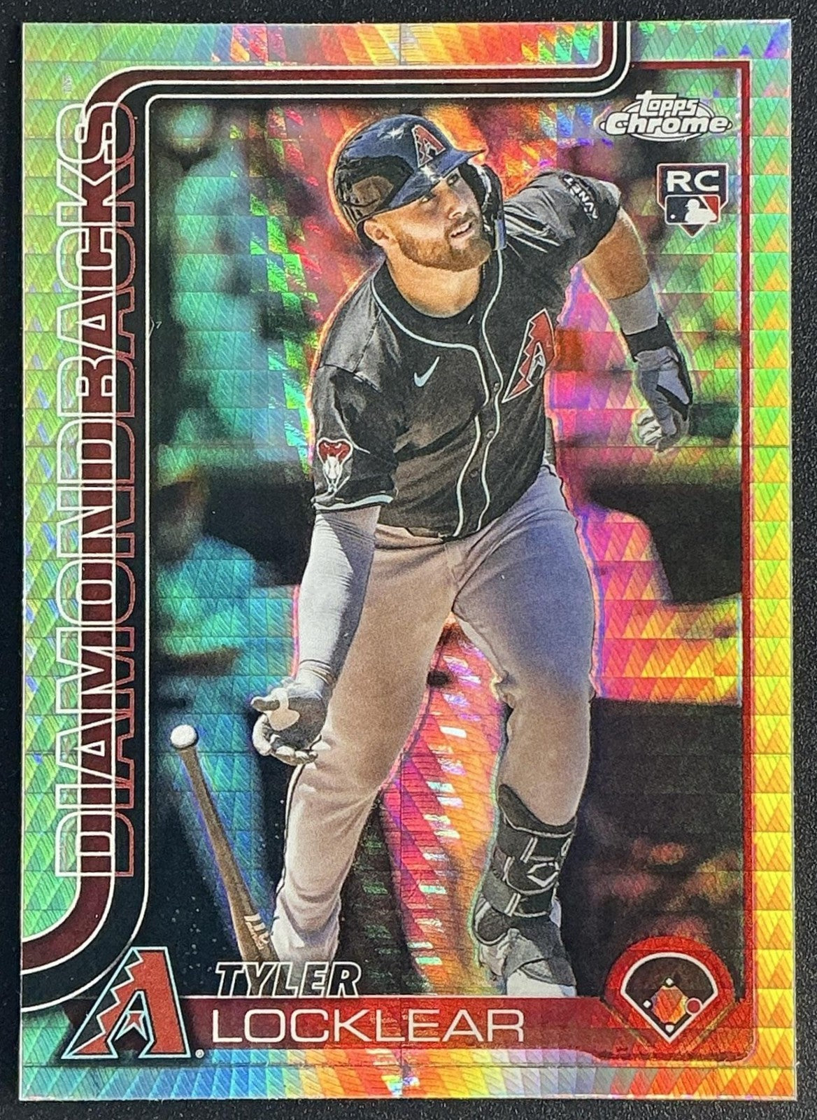 TYLER LOCKLEAR 2025 TOPPS CHROME UPDATE #USC80 PRISM REFRACTOR RC DIAMONDBACKS