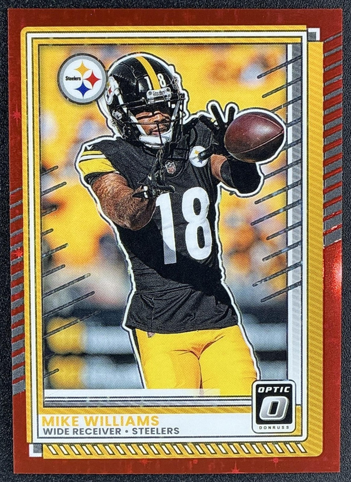 MIKE WILLIAMS 2025 PANINI DONRUSS OPTIC #78 RED STARS PRIZM STEELERS