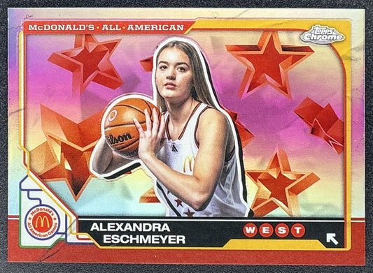 ALEXANDRA ESCHMEYER 2025 TOPPS CHROME MCDONALD'S ALL-AMERICAN #68 REFRACTOR