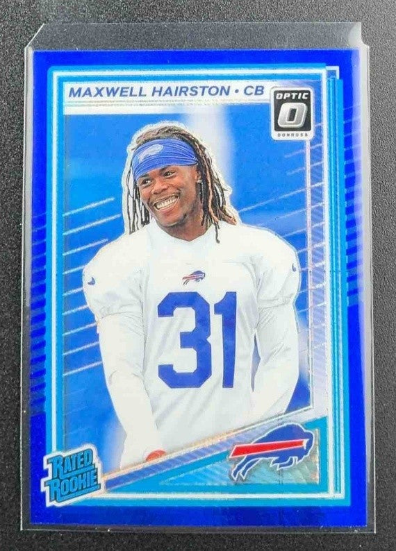 2025 Panini Donruss Optic Maxwell Hairston #286 Rated Rookie Blue Hyper Prizm