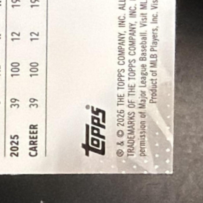 DREW GILBERT 2026 TOPPS FINEST #53 RC GIANTS
