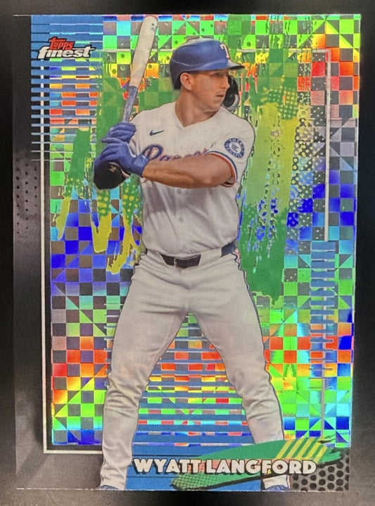 WYATT LANGFORD 2026 TOPPS FINEST #67 X-FRACTOR RANGERS