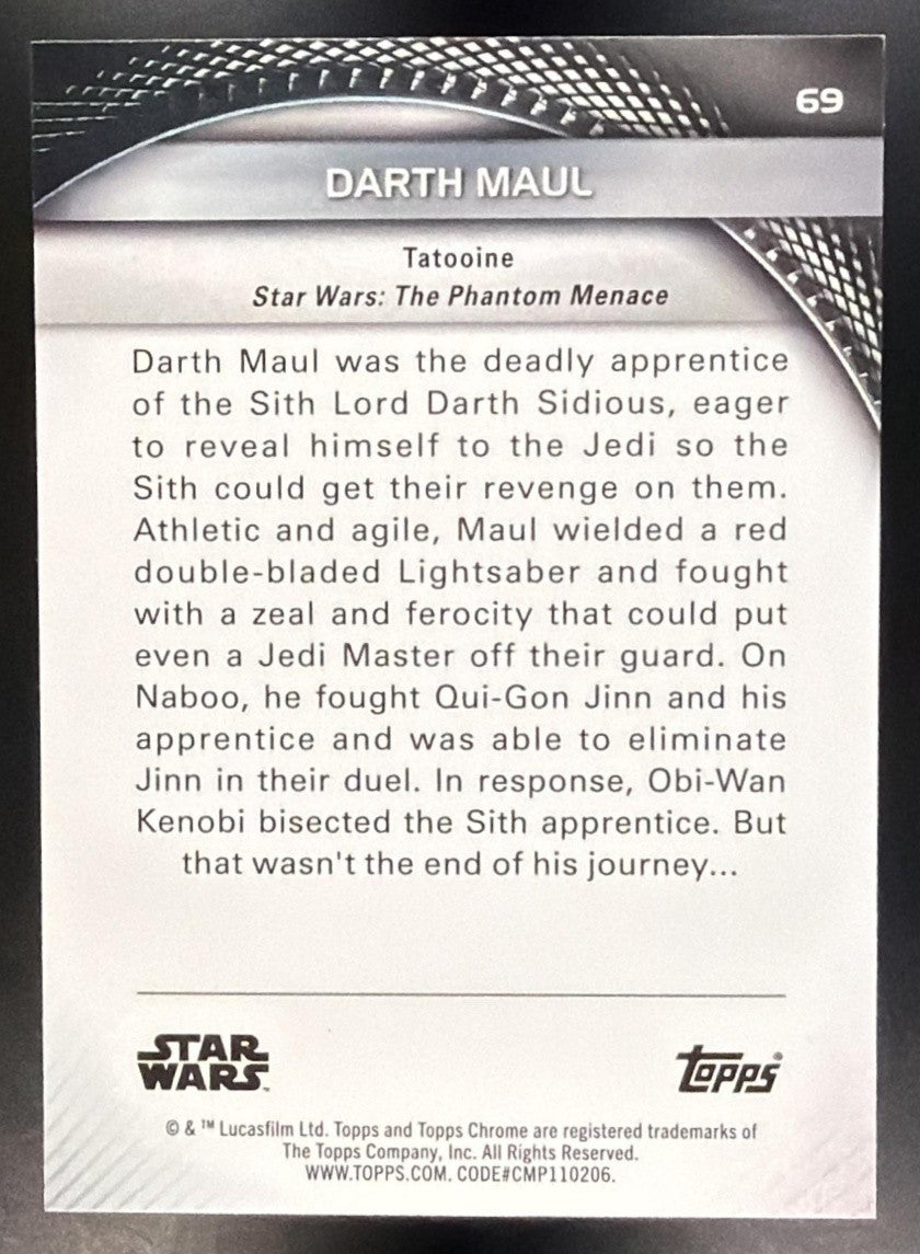 DARTH MAUL 2025 TOPPS STAR WARS HYPERSPACE #69