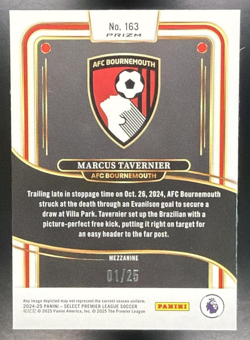2024 Panini Select Premier League Marcus Tavernier #163 Mezzanine Tie-Dye /25