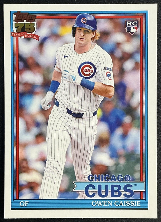 OWEN CAISSIE 2026 TOPPS SERIES 1 #T91-10 1991 RC CUBS