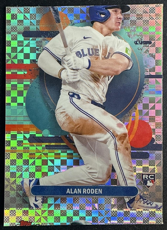 ALAN RODEN 2025 TOPPS FINEST #171 UNCOMMON X-FRACTOR RC BLUE JAYS