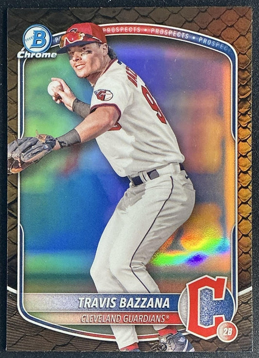 2025 Bowman Travis Bazzana #BCP-131 Chrome Prospects Reptilian Refractor