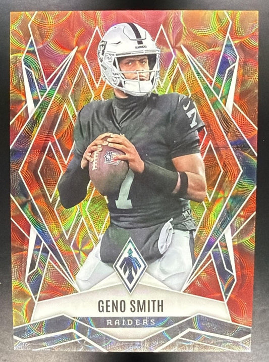 GENO SMITH 2025 PANINI PHOENIX #78 FIRE BURST PRIZM /350 RAIDERS