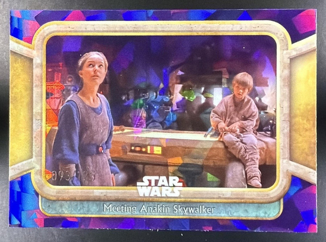 2024 Topps Chrome Sapphire Star Wars Meeting Anakin Skywalker #32 Purple /125