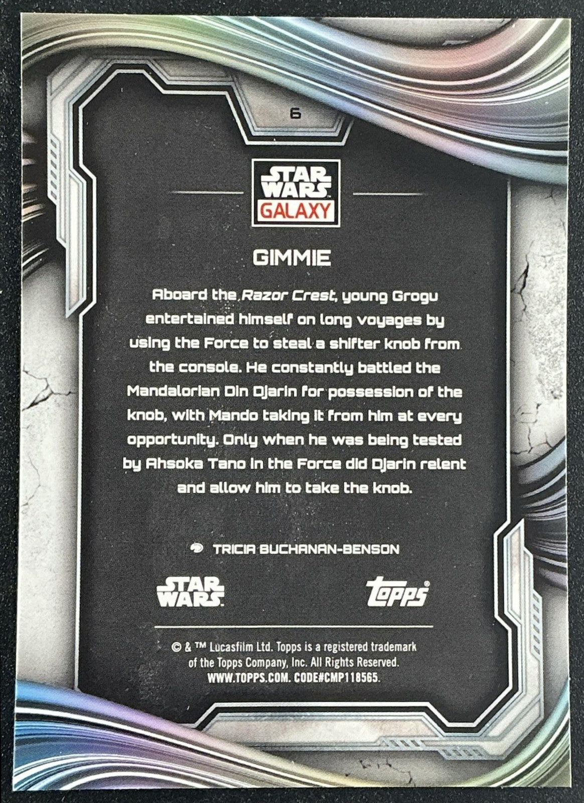 GIMMIE 2025 TOPPS CHROME STAR WARS GALAXY #6