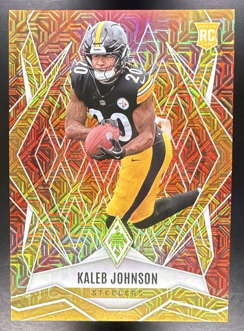 2025 Panini Phoenix Factory Set Kaleb Johnson #182 Rookies Fireburst /350 RC