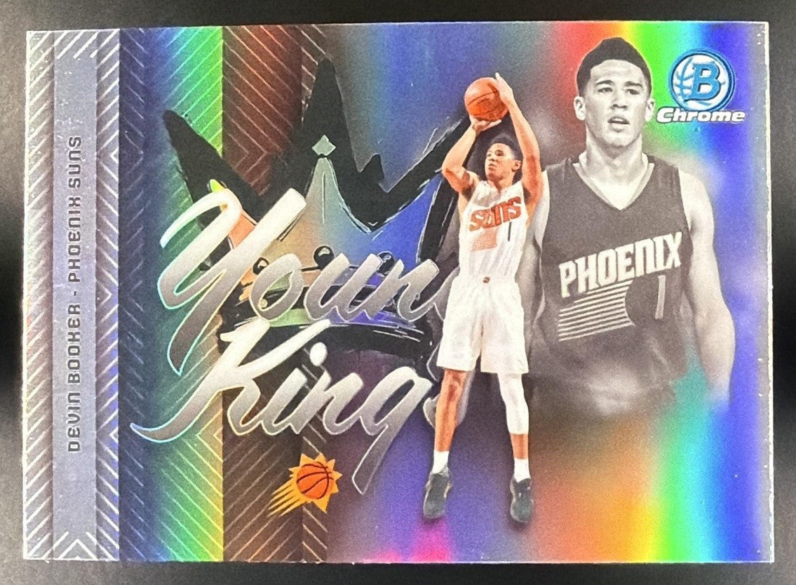 DEVIN BOOKER 2025-26 BOWMAN #YK-13 CHROME YOUNG KINGS REFRACTOR SUNS