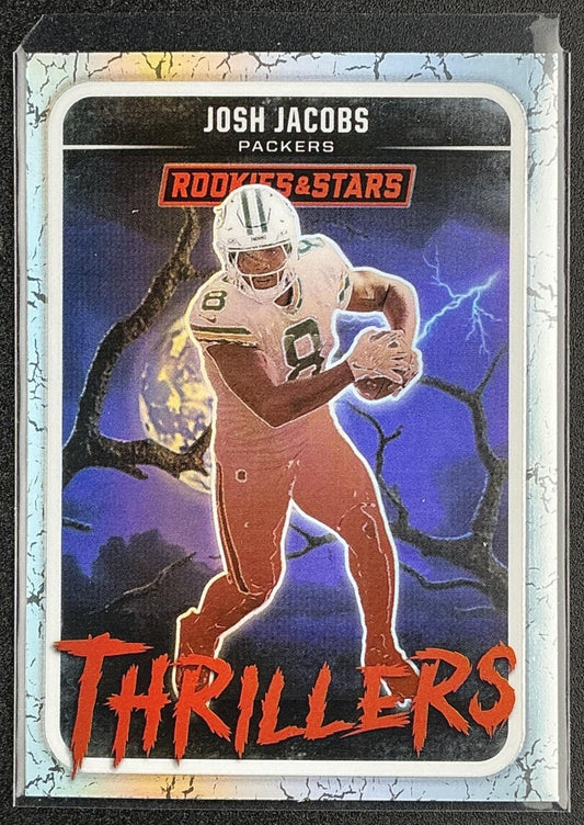 JOSH JACOBS 2025 PANINI ROOKIES & STARS #6 THRILLERS SILVER PACKERS