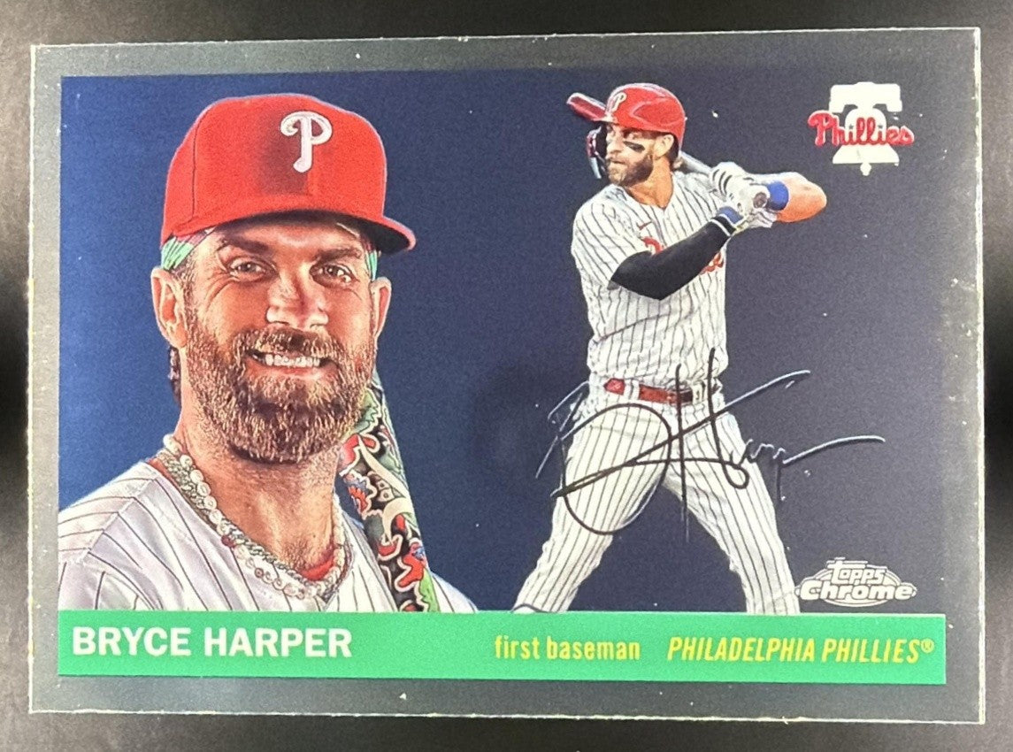 BRYCE HARPER 2025 TOPPS CHROME PLATINUM ANNIVERSARY #135 PHILLIES