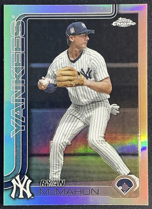RYAN MCMAHON 2025 TOPPS CHROME UPDATE #USC66 REFRACTOR YANKEES